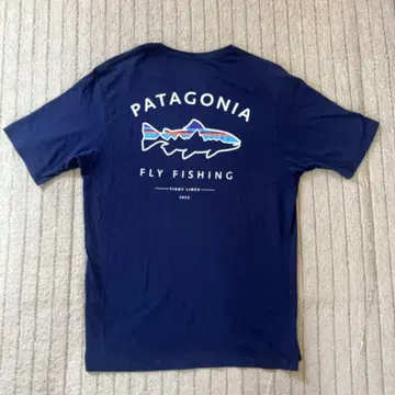 Patagonia 플라이 낚시 티셔츠 네이비