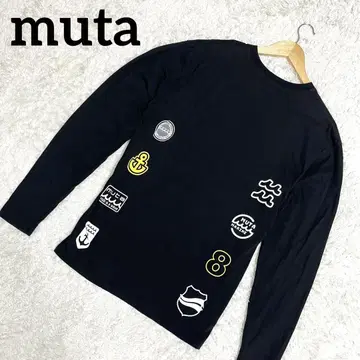 새상품급 muta 빅 사이즈 티셔츠 긴팔 로고 프린트 XXL 상당