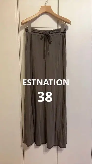 ESTNATION 에스트네이션 롱 스커트 카키 38