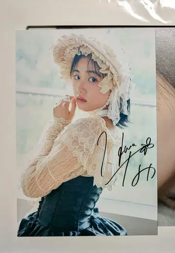 하라 나노카 엽서 사인