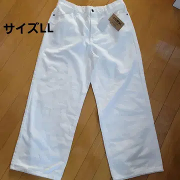 KUROKI 일본제 데님 와이드 팬츠 화이트
