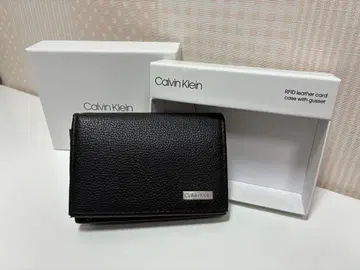 Calvin Klein 블랙 가죽 명함지갑