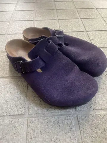 BIRKENSTOCK 버켄스탁 스웨이드 보스턴 퍼플 39