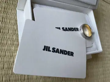 JIL SANDER 실버 & 골드 밴드 링