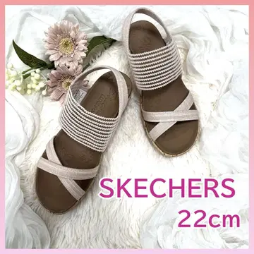 [컨디션 최상] 스케쳐스 샌들 웨지솔 핑크 22cm