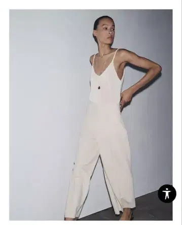 미사용 새상품 ZARA 와이드 팬츠 큐롯 팬츠 화이트 S