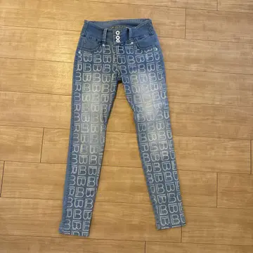 WOW! JEANS B 로고 컬럼비아 데님 8호 스트레치 소재 M~L