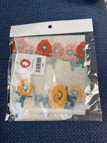 새상품 먘먘 레이스 장식 멋쟁이 BAG 보더 컬러 에코백