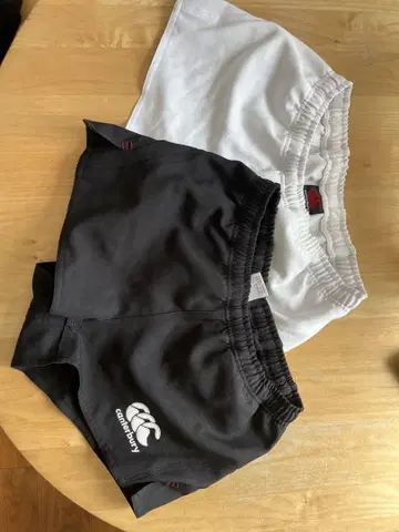 canterbury 숏팬츠 캔터베리 XL 화이트 블랙 2매 세트