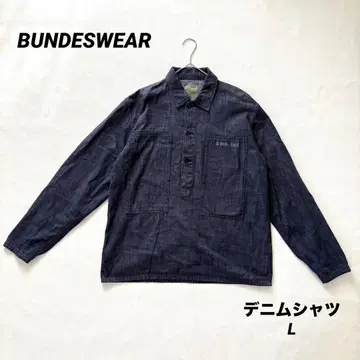 BUNDESWEAR 분데스웨어 데님 셔츠 하프 버튼 던거리
