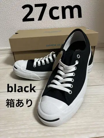 새상품 박스 포함 CONVERSE 잭파셀 블랙 27cm