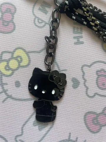 키티 아베일 키링 블랙 키티