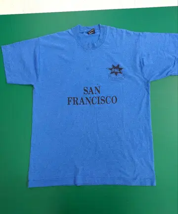 SAN FRANCISCO 13번 티셔츠 L 사이즈 페이드 블루