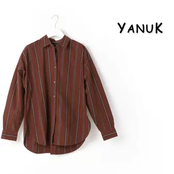 872 새상품 YANUK 야누크 백 버튼 셔츠 여성용 셔츠 S