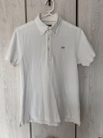LACOSTE 화이트 폴로 셔츠
