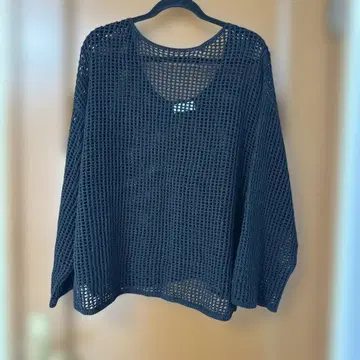 emmi 블랙 메쉬 니트 ONE SIZE