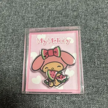 My Melody 수박 핀 배지