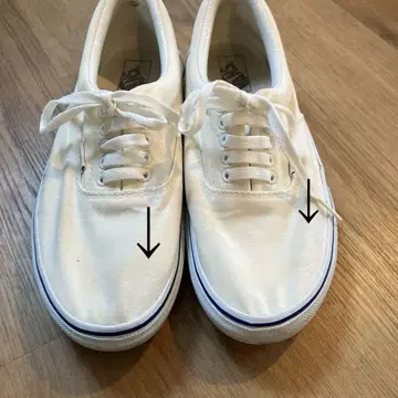 Vans 에라 화이트 로우컷 스니커즈
