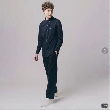LACOSTE 쿨맥스 블렌드 카노코지 셔츠 Black