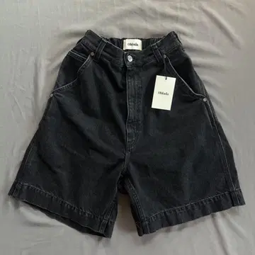 Oblada 블랙 데님 숏팬츠 M CINCH 택 포함