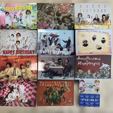 세카오와 R.A.I.N.S 팬클럽 엽서 & R.A.I.N.S 카드