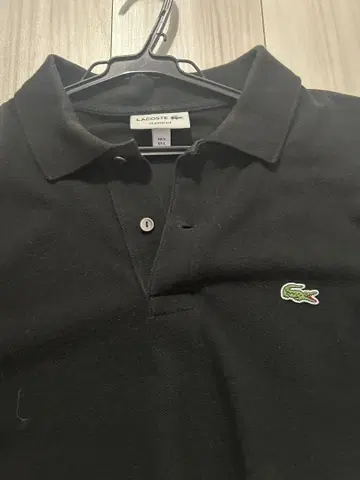 LACOSTE 블랙 피케 셔츠