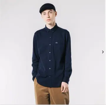 LACOSTE 쿨맥스 블렌드 카노코지 셔츠 네이비