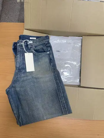 LIDNM SEMI WIDE HERITAGE 데님 팬츠 M