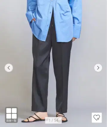 새틴 드로우스트 팬츠 UNITED ARROWS