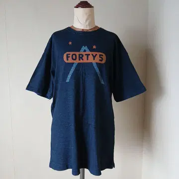 45rpm 네이비 나염 로고 티셔츠 4