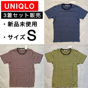 [택 포함 미사용 새상품] 유니클로 UNIQLO 보더 T(반팔)