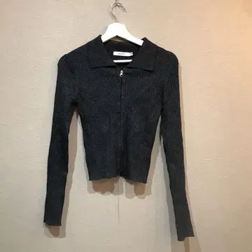 MOUSSY 마우지 ZIP UP LS KNIT 셔츠 사이즈 FREE