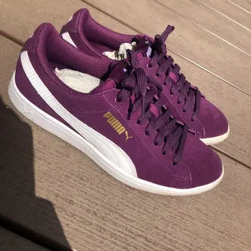 새상품급 PUMA 퍼플 스웨이드 스니커즈
