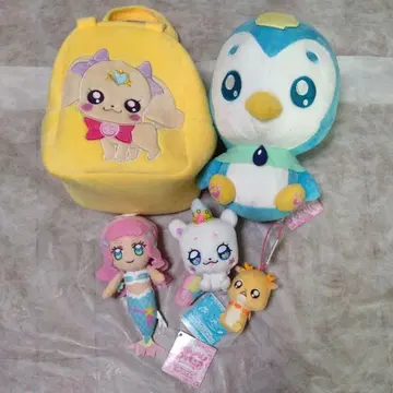 페기땅 라떼 후와 멘멘 로라 봉제 인형 백 프리큐어