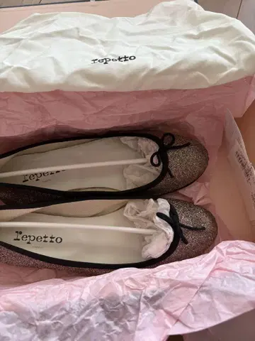 repetto 레페토 라메 글리터 발레 슈즈 38.5