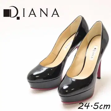 B7413 다이애나 스톰 에나멜 하이힐 펌프스 24.5cm