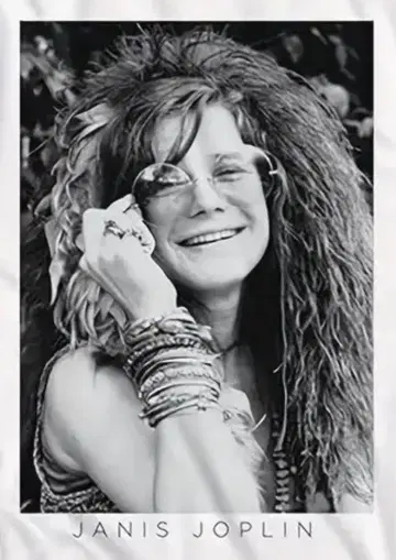 쟈니스 조플린 Janis Joplin 티셔츠 사이키델릭 블루스