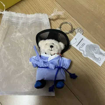 스벅 한국 한정판 한복 곰 봉제 인형 키링