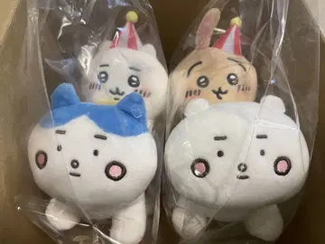 미사용 새상품 치이카와 랜드 삐뽀뽀 봉제 인형 [ 치이카와 토끼 ] 세트