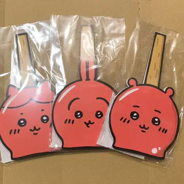 치이카와 이토요카도 엔니치 사과사탕 거치대 포함 캔뱃지 총 3종