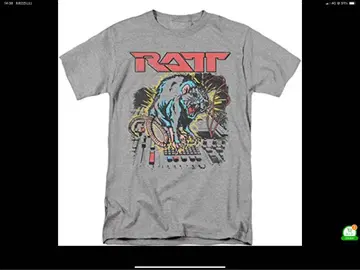 RATT 그레이 티셔츠