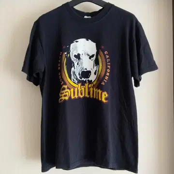 SUBLIME/서브라임/LOU DOG/anvil 파랑 M/밴딩 티셔츠