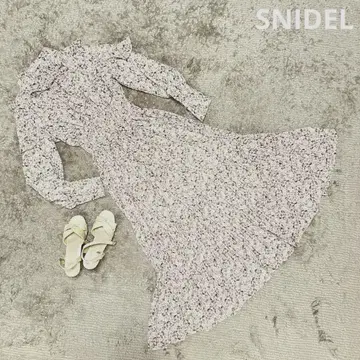스나이델 SNIDEL 프린트 롱 원피스 0231003