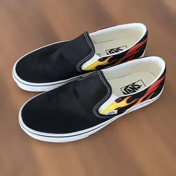 레어 VANS 슬립온 파이어 패턴 프레임 27cm