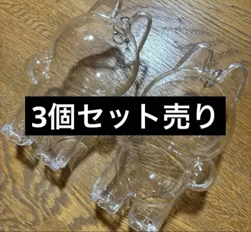3개 묶음 Labubu 클리어 케이스 세움