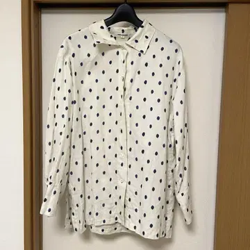 JUNKO SHIMADA 컬렉션 린넨 셔츠 도트