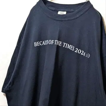 컴포트 컬러즈 비코즈 오브 더 타임즈 티셔츠 블랙 2XL 구제 의류