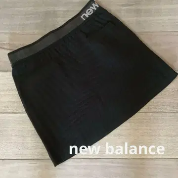 컨디션 최상 New Balance 제브라 패턴 블랙 니트 스커트 L