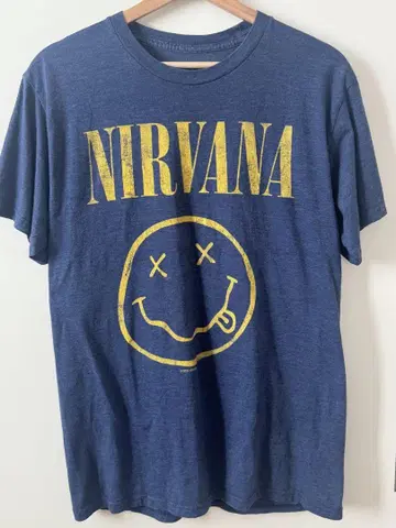 NIRVANA 닐바나 밴드T 스마일리 그런지 M