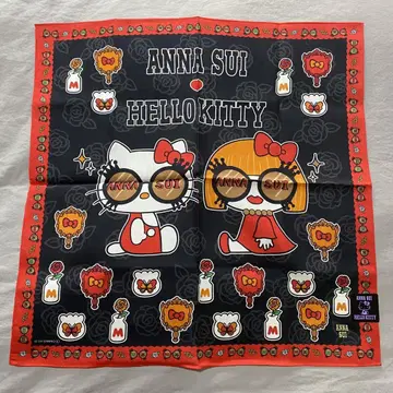 ANNA SUI 손수건 안나수이 헬로키티 대형 프린트 손수건